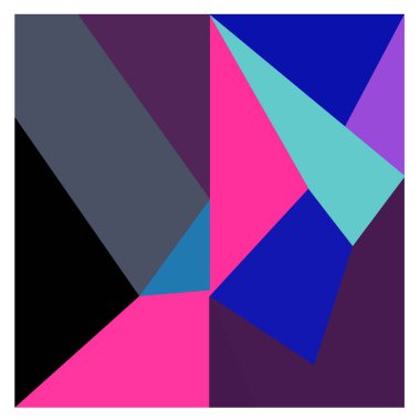 Kaynak için vektör renkli geometrik ve eğri arkaplan deseni