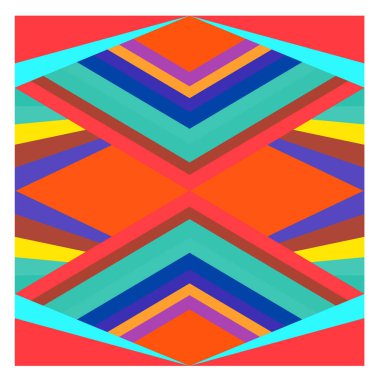 Kaynak için vektör renkli geometrik ve eğri arkaplan deseni