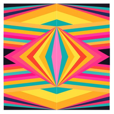 Kaynak için vektör renkli geometrik ve eğri arkaplan deseni