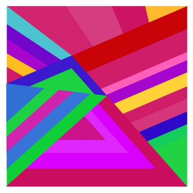 Kaynak için vektör renkli geometrik ve eğri arkaplan deseni