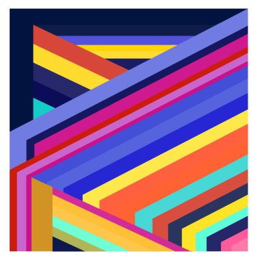 Kaynak için vektör renkli geometrik ve eğri arkaplan deseni