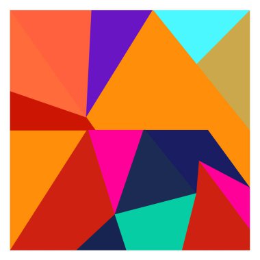 Kaynak için vektör renkli geometrik ve eğri arkaplan deseni