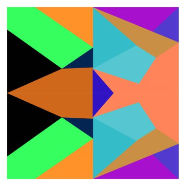 Kaynak için vektör renkli geometrik ve eğri arkaplan deseni