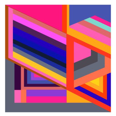 Kaynak için vektör renkli geometrik ve eğri arkaplan deseni