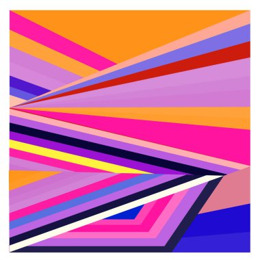 Kaynak için vektör renkli geometrik ve eğri arkaplan deseni