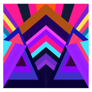 Kaynak için vektör renkli geometrik ve eğri arkaplan deseni