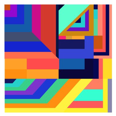 Kaynak için vektör renkli geometrik ve eğri arkaplan deseni