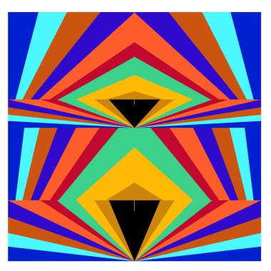 Kaynak için vektör renkli geometrik ve eğri arkaplan deseni