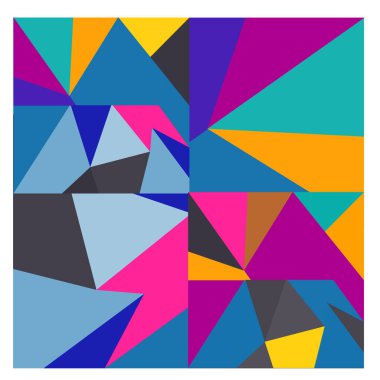 Kaynak için vektör renkli geometrik ve eğri arkaplan deseni