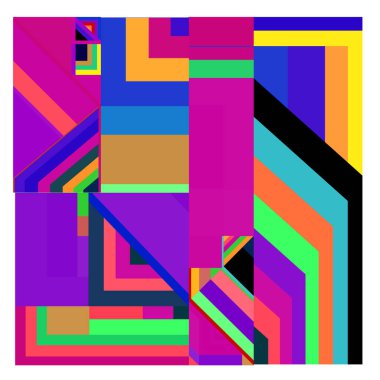 Kaynak için vektör renkli geometrik ve eğri arkaplan deseni