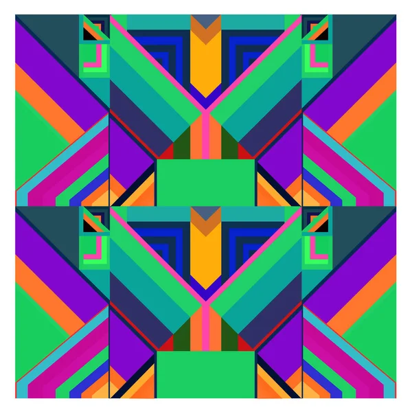 Kaynak Için Vektör Renkli Geometrik Eğri Arkaplan Deseni — Stok Vektör