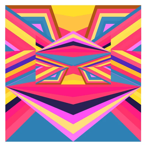 Kaynak için vektör renkli geometrik ve eğri arkaplan deseni