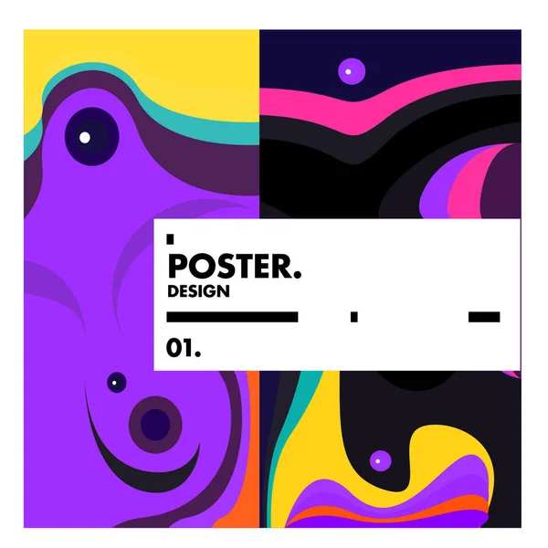 Vector Geometrische Kleurrijke Patroon Voor Poster Banner Ontwerp Sjablonen — Stockvector