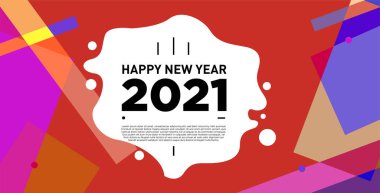 2021 yılındaki parti ve kutlamalar için vektör soyut geometrik arkaplan