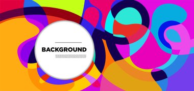 Vektör renkli sıvı soyut arkaplan kalıpları