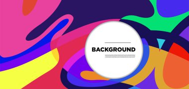 Vektör renkli sıvı soyut arkaplan kalıpları