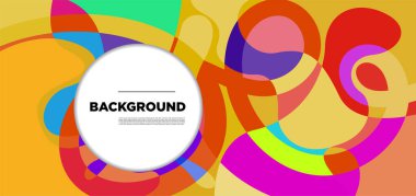 Vektör renkli sıvı soyut arkaplan kalıpları