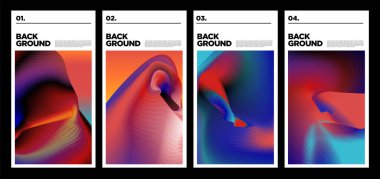 Poster ve afiş için vektör renkli sıvı soyut gökkuşağı arkaplanı