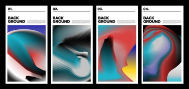 Poster ve afiş için vektör renkli sıvı soyut gökkuşağı arkaplanı