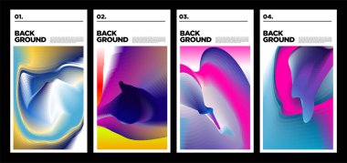 Poster ve afiş için vektör renkli sıvı soyut gökkuşağı arkaplanı