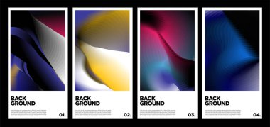 Poster ve afiş için vektör renkli sıvı soyut gökkuşağı arkaplanı