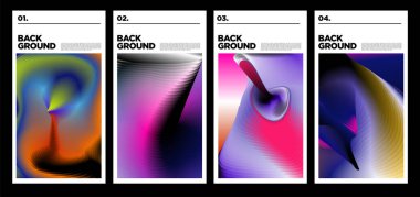 Poster ve afiş için vektör renkli sıvı soyut gökkuşağı arkaplanı