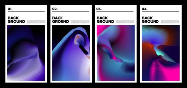 Poster ve afiş için vektör renkli sıvı soyut gökkuşağı arkaplanı