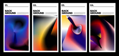 Poster ve afiş için vektör renkli sıvı soyut gökkuşağı arkaplanı