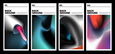 Poster ve afiş için vektör renkli sıvı soyut gökkuşağı arkaplanı