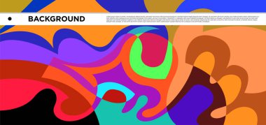 Vektör renkli sıvı ve sıvı soyut arkaplan