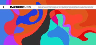 Vektör renkli sıvı ve sıvı soyut arkaplan