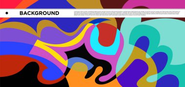 Vektör renkli sıvı ve sıvı soyut arkaplan