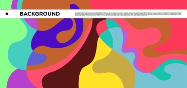 Vektör renkli sıvı ve sıvı soyut arkaplan