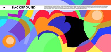 Vektör renkli sıvı ve sıvı soyut arkaplan