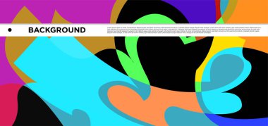 Vektör renkli sıvı ve sıvı soyut arkaplan