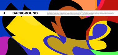 Vektör renkli sıvı ve sıvı soyut arkaplan