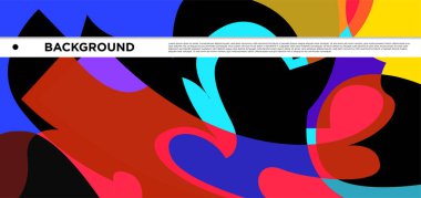 Vektör renkli sıvı ve sıvı soyut arkaplan