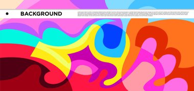 Vektör renkli sıvı ve sıvı soyut arkaplan