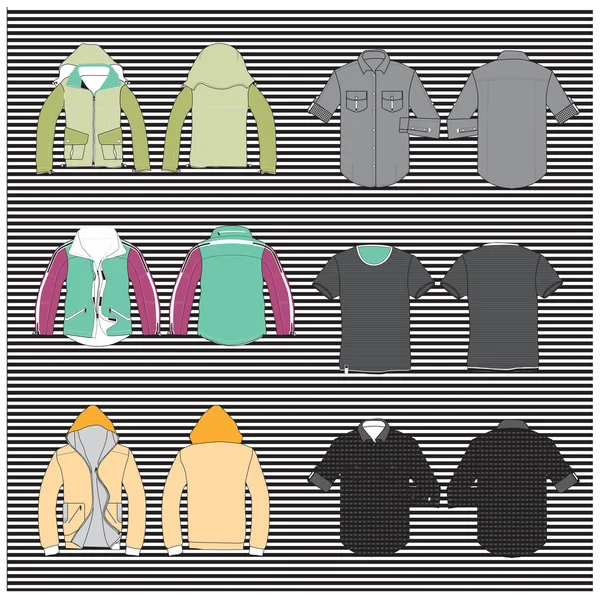 Collection vectorielle de vêtements — Image vectorielle