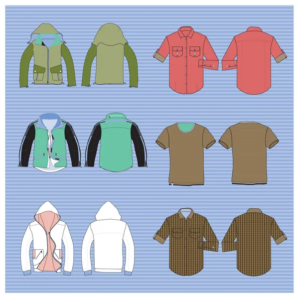 Vector collection of clothes — Stock Vector