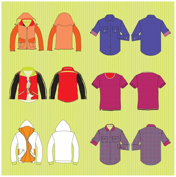 Vector collection of clothes — Stock Vector