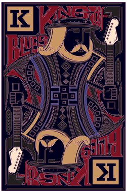 King blues Müzik sanat poster için
