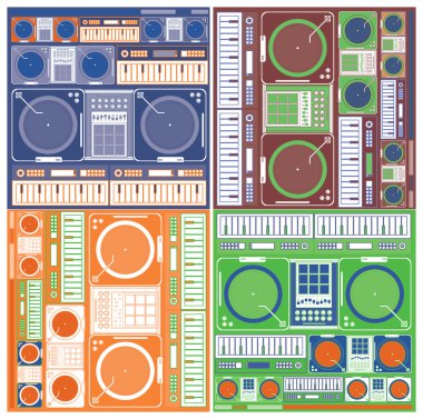hayat arka planı ve desen için vektör müzik