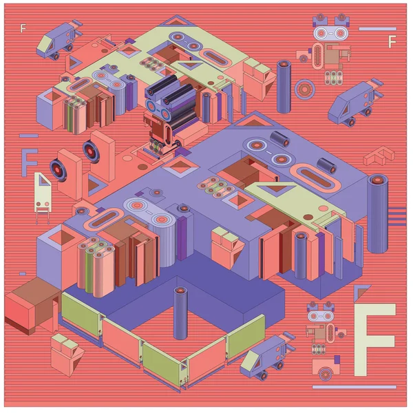 Vector alfabeto letra f — Archivo Imágenes Vectoriales