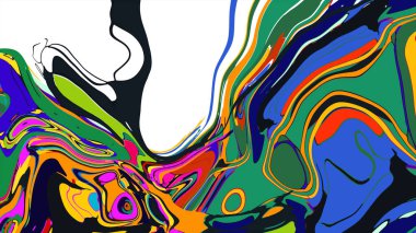 soyut psikedelik dijital sanat eserleri canlı kıvrımlı renkler içerir, dinamik, akışkan bir bileşim oluşturur.