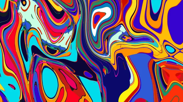 soyut psikedelik dijital sanat eserleri canlı kıvrımlı renkler içerir, dinamik, akışkan bir bileşim oluşturur.