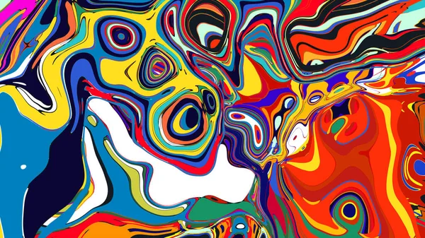 soyut psikedelik dijital sanat eserleri canlı kıvrımlı renkler içerir, dinamik, akışkan bir bileşim oluşturur.