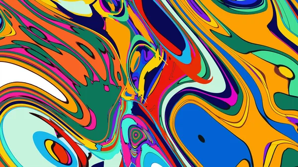 soyut psikedelik dijital sanat eserleri canlı kıvrımlı renkler içerir, dinamik, akışkan bir bileşim oluşturur.