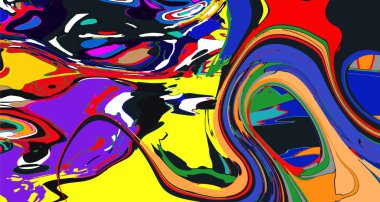 Renkli Sıvı ve Psikedelik Hareket Grafiksel arkaplanı