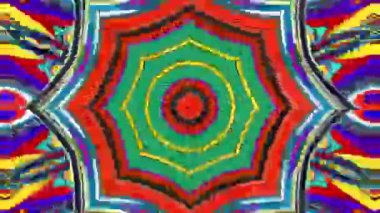 Müzik festivali için soyut renkli psikedelik video